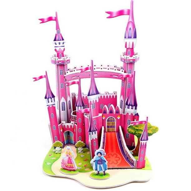 3D Jigsaw Puzzle DIY Building Castle Toy for Kids Early Educational Toy